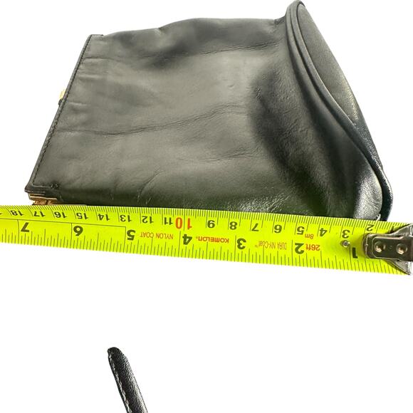 Giani Bernini Black Leather Crossbody Shoulder Bag Vintage Classic - Picture 8 of 12